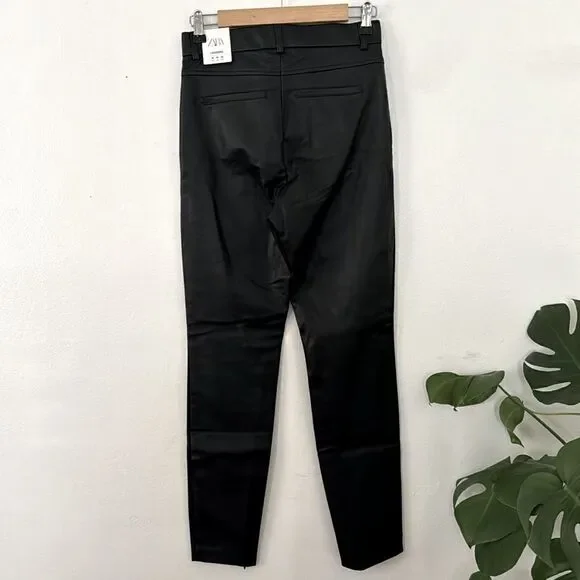 ZARA faux leather leggings NWT - Picture 4 of 10